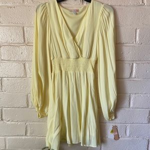 Yellow Gianni Bini Long Sleeve Dress